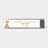 Enchanted Forest Baby Shower デスクネームプレート (正面)