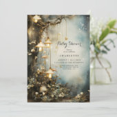 Enchanted Forest Baby Shower 招待状 (スタンド正面)