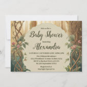 Enchanted Forest  Baby Shower 招待状 (正面)
