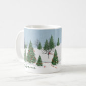 Enchanted Forest Christmas Day Mug コーヒーマグカップ (正面左)