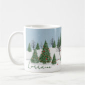 Enchanted Forest Christmas Day Mug コーヒーマグカップ (左)