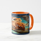 Enchanted Forest Cute Night Owl Coffee Mug マグカップ (正面右)