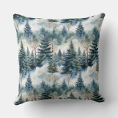 Enchanted Forest Dream Throw Pillow クッション (裏面)