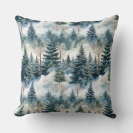 Enchanted Forest Dream Throw Pillow クッション