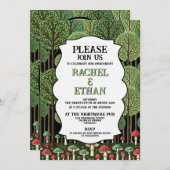 Enchanted Forest Engagement Party 招待状 (正面/裏面)