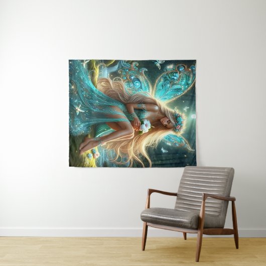 Enchanted Forest Fairy タペストリー (インサイチュ(横))