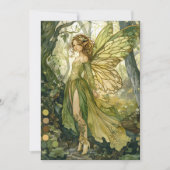 Enchanted Forest Fairy Fairy First Birthday 招待状 (正面)