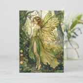 Enchanted Forest Fairy Fairy First Birthday 招待状 (スタンド正面)