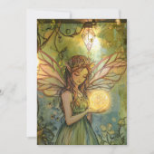 Enchanted Forest Fairy Fairy First Birthday 招待状 (正面)