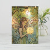 Enchanted Forest Fairy Fairy First Birthday 招待状 (スタンド正面)