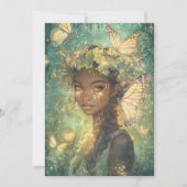 Enchanted Forest Fairy Fairy First Birthday 招待状 (正面)