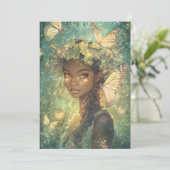 Enchanted Forest Fairy Fairy First Birthday 招待状 (スタンド正面)