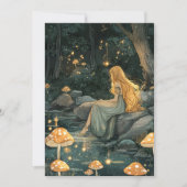 Enchanted Forest Fairy First Birthday  招待状 (正面)