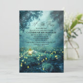 Enchanted Forest Fairy Girl Baby Shower Invitation 招待状 (スタンド正面)