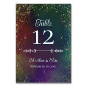 Enchanted Forest Fairy Lights Wedding テーブルナンバー (裏面)