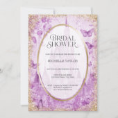 Enchanted Forest Fairytale Castle Floral Bridal 招待状 (正面)