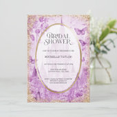 Enchanted Forest Fairytale Castle Floral Bridal 招待状 (スタンド正面)