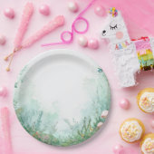 Enchanted Forest Fairytale Forest Baby Shower ペーパープレート (パーティー)
