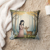 Enchanted Forest Fawn クッション (ブランケット)
