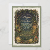 Enchanted Forest Firefly Wedding Invitation 招待状 (正面)