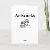 Enchanted Forest Girl's Birthday + Coloring Page カード (裏面)