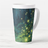 Enchanted Forest Glow Magical Night カフェラテマグ (右アングル)