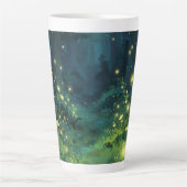 Enchanted Forest Glow Magical Night カフェラテマグ (正面)