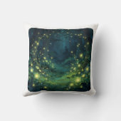 Enchanted Forest Glow Magical Night クッション (裏面)