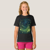 Enchanted Forest Glow Magical Night Tシャツ (正面フル)