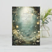Enchanted Forest Glow Wedding 招待状 (スタンド正面)