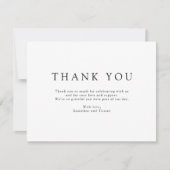 Enchanted Forest Hanging Lanterns Wedding サンキューカード (正面)