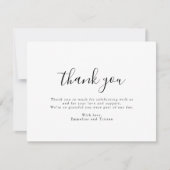 Enchanted Forest Hanging Lanterns Wedding サンキューカード (正面)