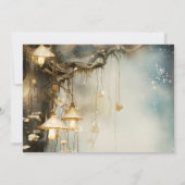 Enchanted Forest Hanging Lanterns Wedding セーブザデート (裏面)