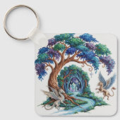 Enchanted Forest Keychain - Tree of Life キーホルダー (正面)