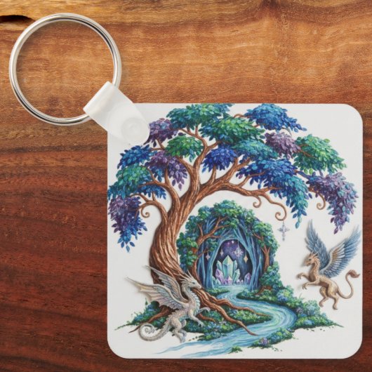 Enchanted Forest Keychain - Tree of Life キーホルダー (正面)