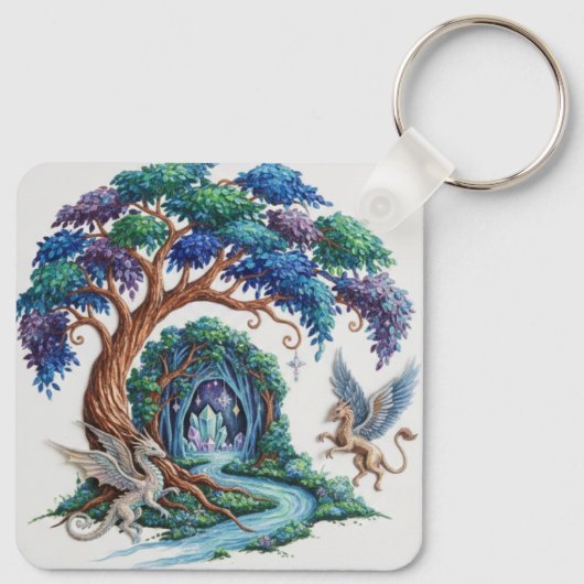 Enchanted Forest Keychain - Tree of Life  キーホルダー (裏面)