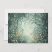 Enchanted Forest Light Green Wedding RSVP (裏面)