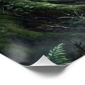 Enchanted Forest | Misty Woodland Fantasy Poster ポスター (コーナー)