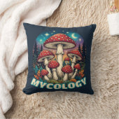 Enchanted Forest Mushroom Art クッション (ブランケット)