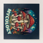 Enchanted Forest Mushroom Art ジグソーパズル (横)