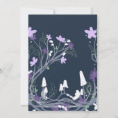 Enchanted Forest Mushroom Second Birthday 招待状 (裏面)