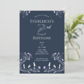 Enchanted Forest Mushroom Second Birthday 招待状 (スタンド正面)