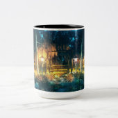 Enchanted Forest Night Mug ツートーンマグカップ (中央)