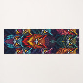 Enchanted Forest Owl: Moonlit Mystical ヨガマット (裏面(横))