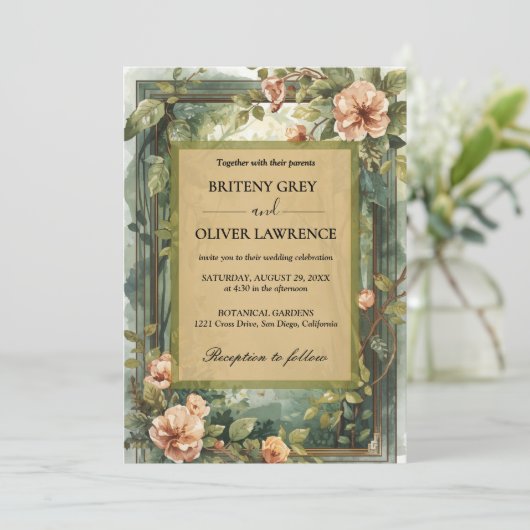 Enchanted Forest Path of Magical flower wedding    招待状 (スタンド正面)