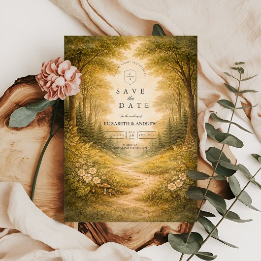 Enchanted Forest Path Wedding セーブザデート