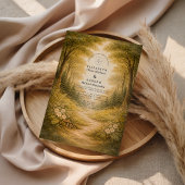 Enchanted Forest Path Wedding 招待状