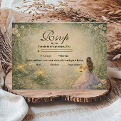 Enchanted Forest Princess Quinceañera 出欠カード