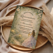 Enchanted Forest Princess Quinceañera 招待状