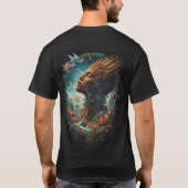 Enchanted Forest Queen Surreal Fantasy Art Tシャツ (裏面)